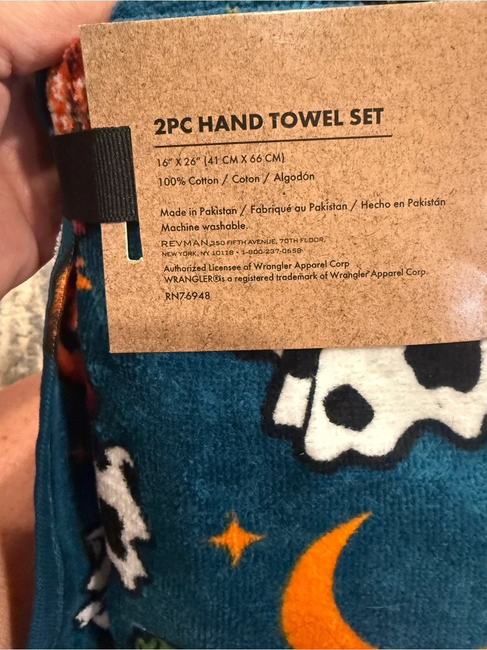 Wrangler Ghost Cow Pumpkins Bath Towel Set